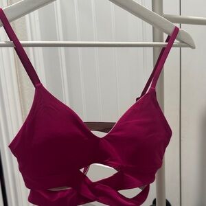 lululemon athletica Fuchsia Strappy Sports Bra
